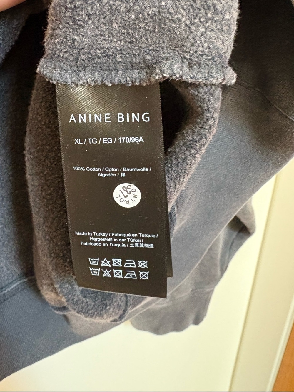 NWT ANINE BING Spencer Logo Sweatshirt Size XL - Picture 9 of 15